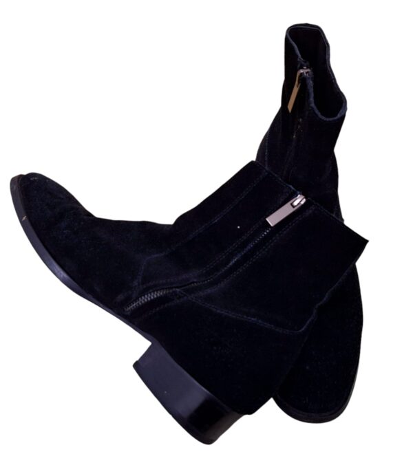 black suede boots Yuv